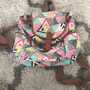 patterned mini backpack